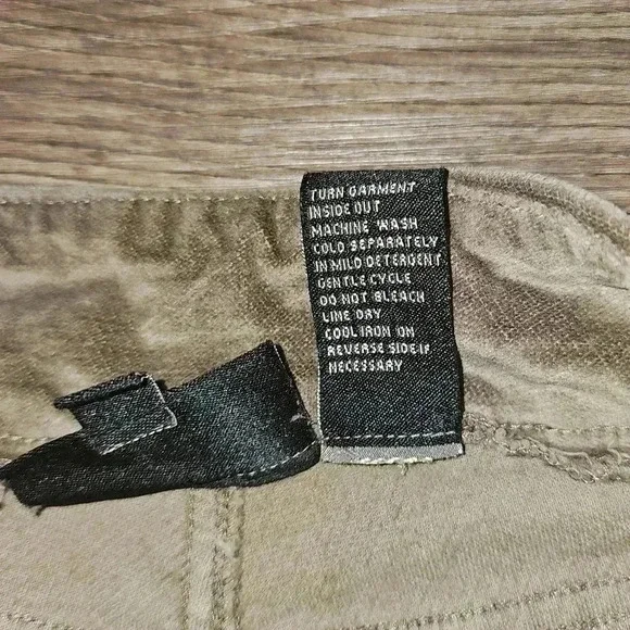 Diane Gilman DG2 Brown Pullon Velvet Wide Leg Pants Sz PM - Picture 10 of 11